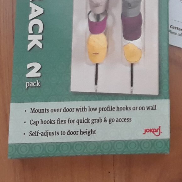 Over Door 'Cap Rack' Organizer New in Box 2 Pack - Picture 5 of 6